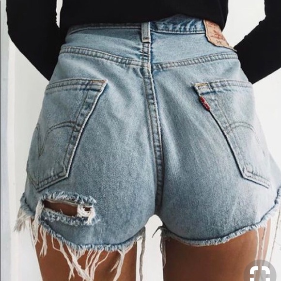 SOLD OUT Custom Levi Cutoffs - Picture 6 of 8